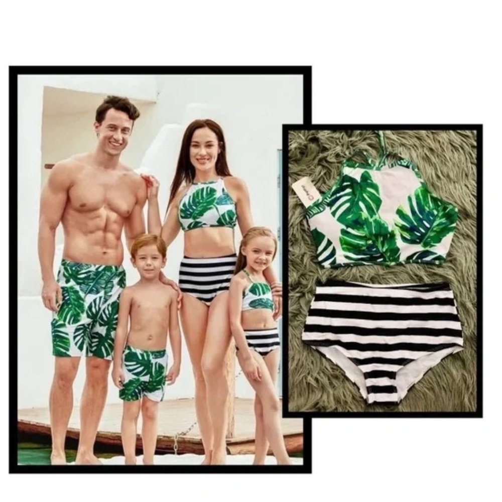 NWT Women's Palm Leaf 2pc Bikini